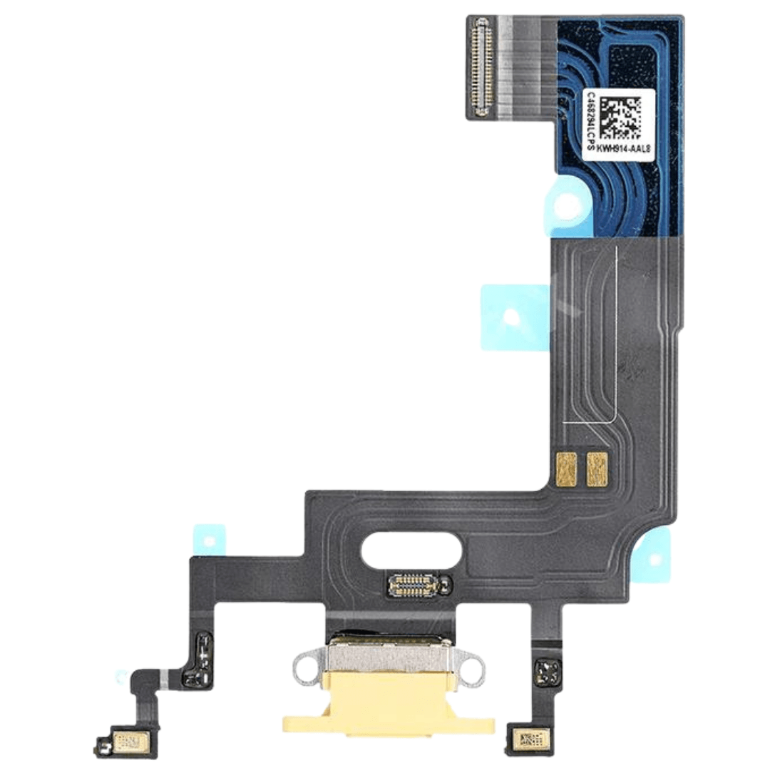 Charging Port Flex Cable for iPhone XR- Yellow - Best Cell Phone Parts Distributor in Canada, Parts Source Charging Port Flex Cable for iPhone XR- Yellow - Best Cell Phone Parts Distributor in Canada, Parts Source